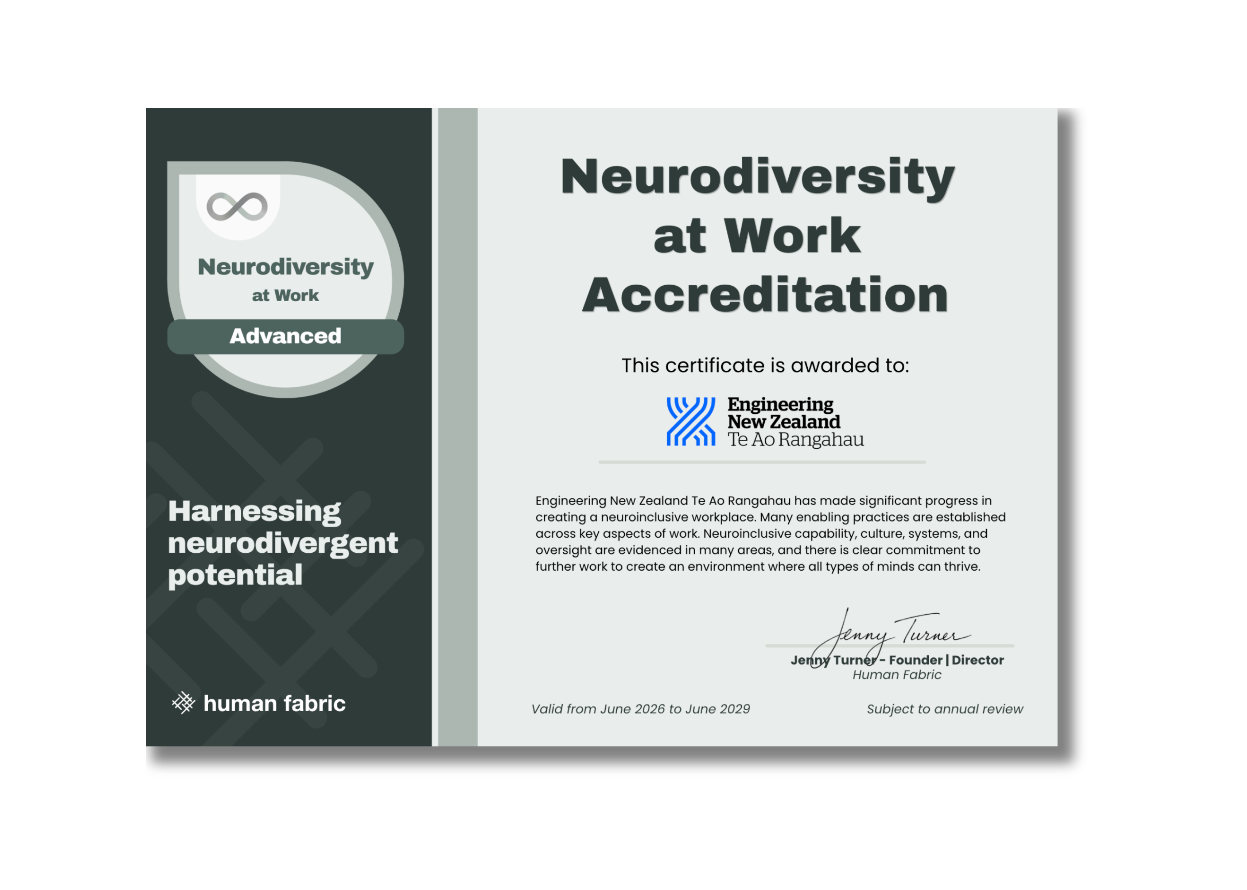 The Neurodiversity at Work Certificate