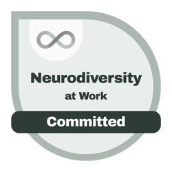 Badge for Neurodiversity at Work Accreditation Committed 20260308