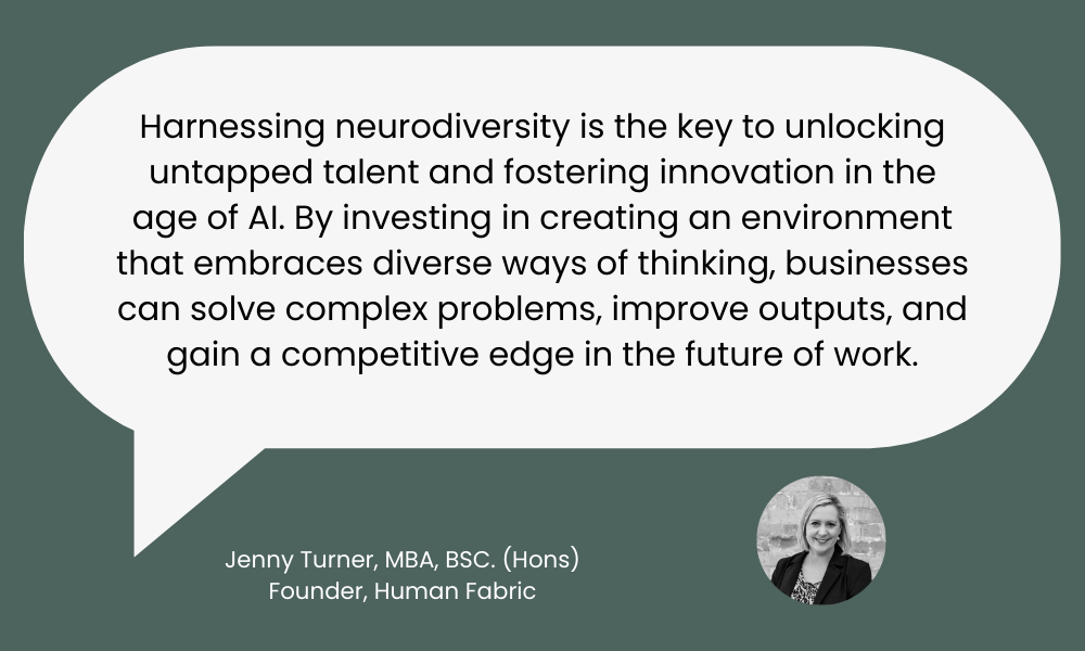 Quote from Jenny about the value of neurodiversity