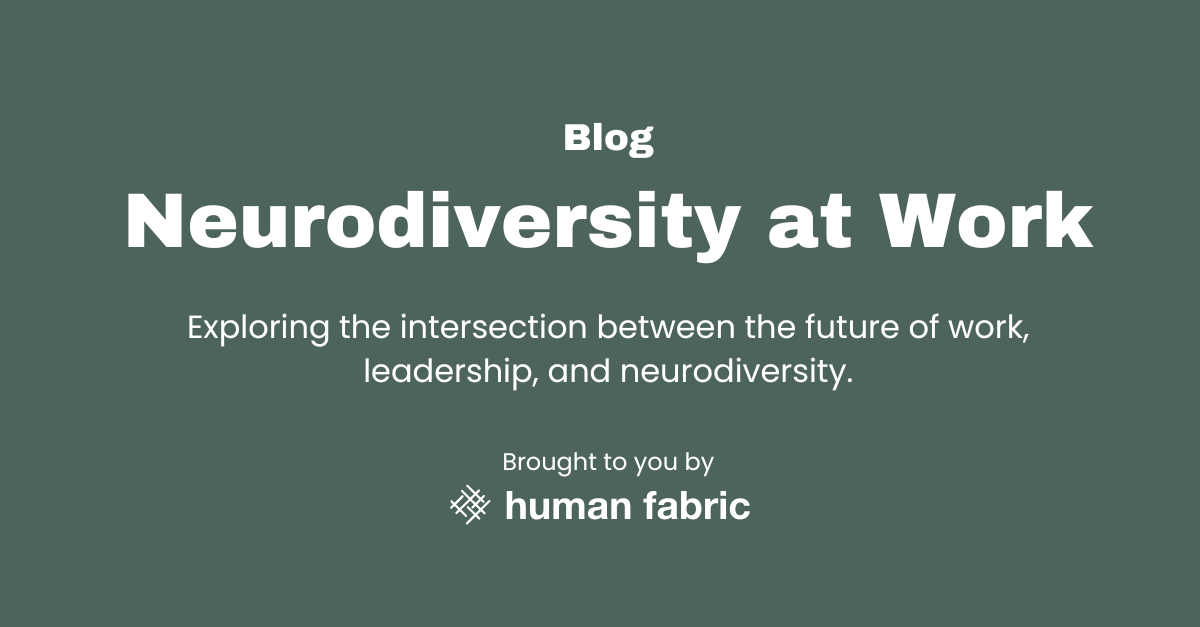 Neurodiversity at work blog