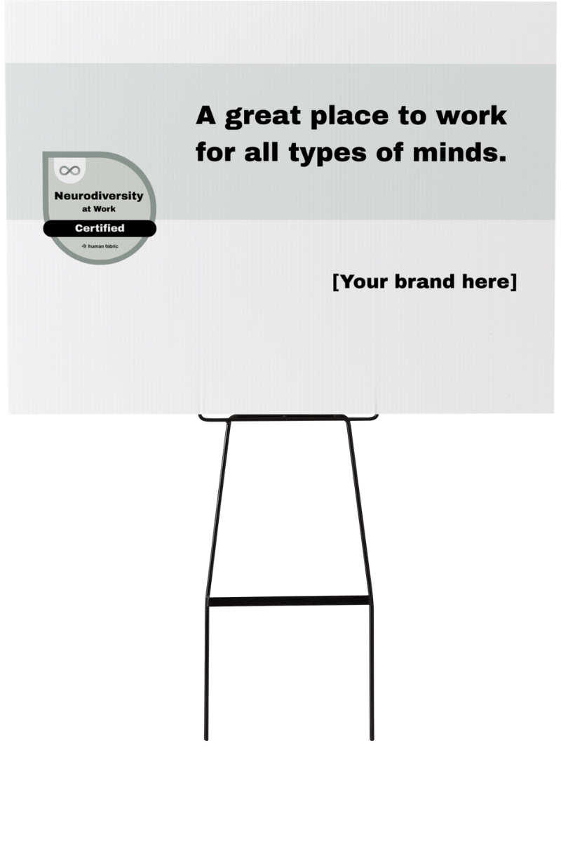 media on sign vertical